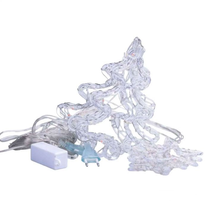 Гірлянда штора світлодіодна GarlandoPro зірка та ялинка 120LED 3х0,9 м 8 режимів 1733069ML