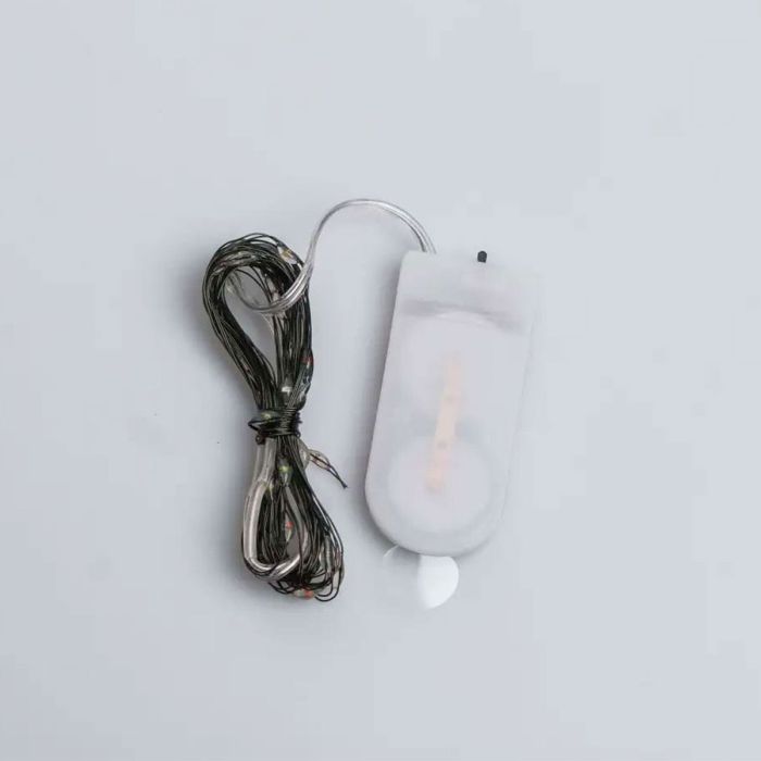 Світлодіодна гірлянда Роса 3 метри на батарейках 30 led нитка на зеленому дроті мультиколор 30L3MGML