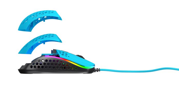 Миша Xtrfy M42, USB-A, RGB, Miami Blue