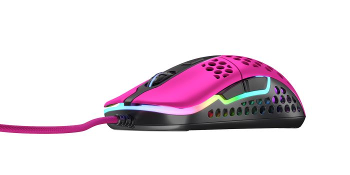Миша Xtrfy M42, USB-A, RGB, рожевий