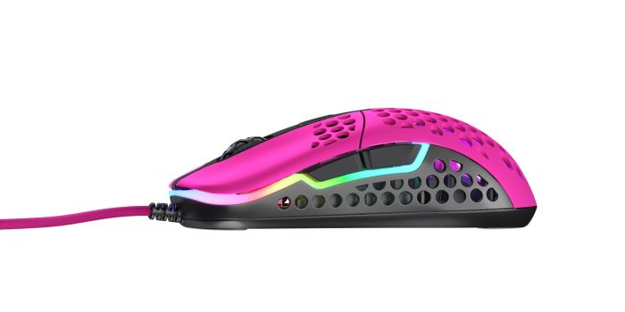 Миша Xtrfy M42, USB-A, RGB, рожевий
