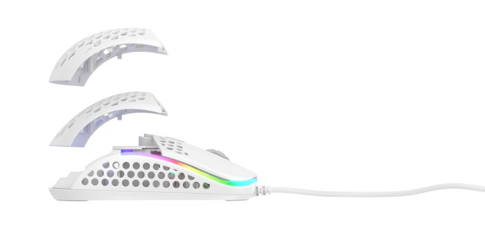 Миша Xtrfy M42, USB-A, RGB,  білий