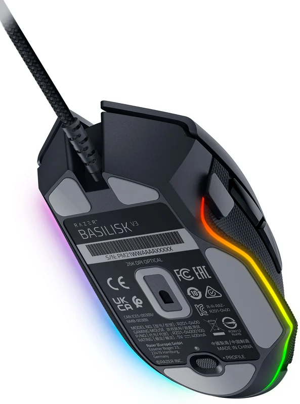 Миша Razer Basilisk V3, RGB, USB-A, чорний