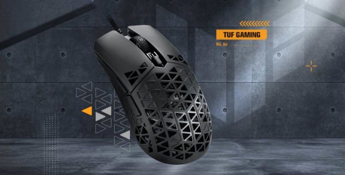 Миша ASUS TUF M4 Air Shell, USB-A, чорний