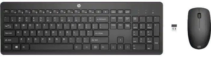 HP Combo keyboard and mouse 230, WL, EN/UK, black