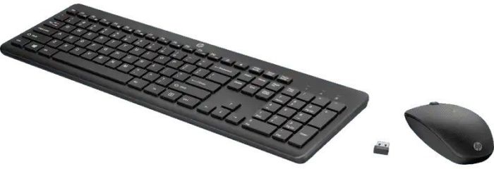 HP Combo keyboard and mouse 230, WL, EN/UK, black