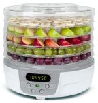 Сушарка для продуктів  , 250Вт, піддонів -5x3см, діаметр-32см, макс-70°С, таймер, електр. управління, пластик , білий ARDESTO FDB-5321T