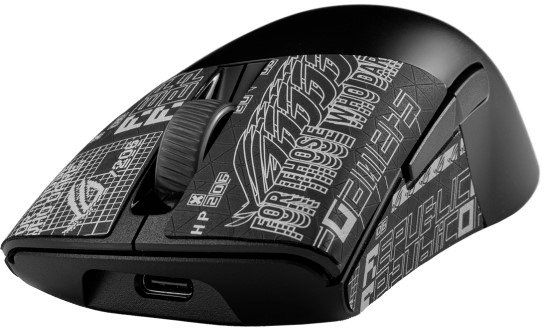 Миша ASUS ROG Keris AimPoint, RGB, USB-A/WL/BT, чорний
