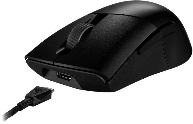Миша ASUS ROG Keris AimPoint, RGB, USB-A/WL/BT, чорний