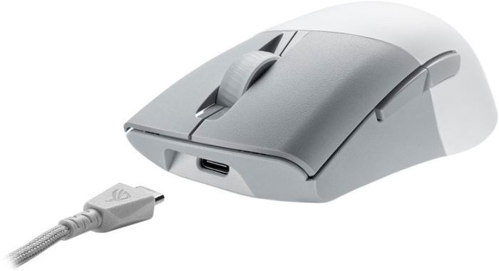 Миша ASUS ROG Keris AimPoint, RGB, USB-A/WL/BT, білий