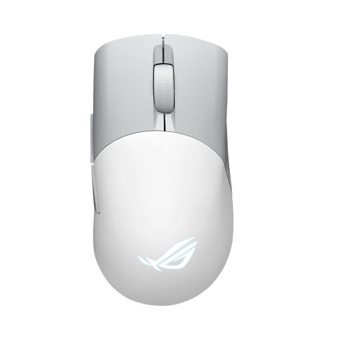 Мышь ASUS ROG Keris AimPoint, RGB, USB-A/WL/BT, белый