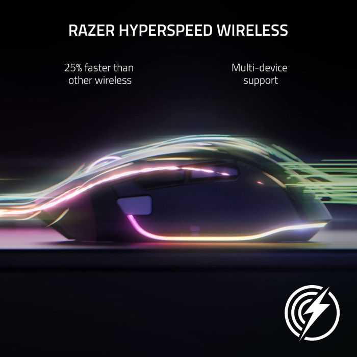 Миша Razer Basilisk V3 Pro, RGB, USB-A/WL/BT, білий