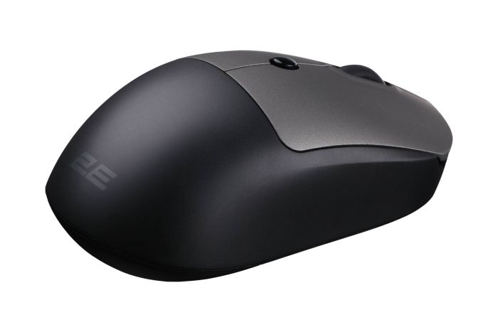 Мышь 2E MF218 Silent, WL/BT, чёрно-серый