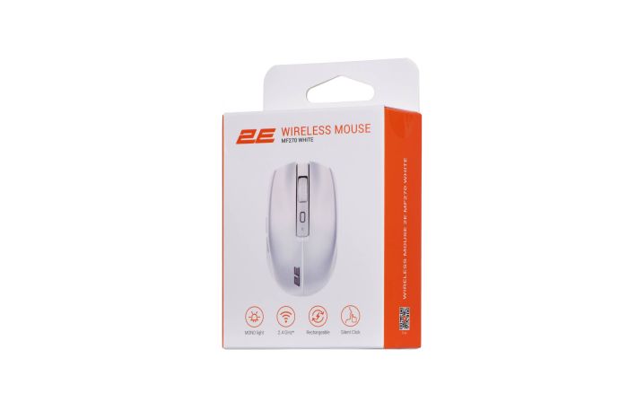 2E Mouse MF270 Rechargeable, White LED, WL, white