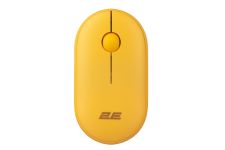 Миша 2E MF300 Silent, WL/BT, жовтий