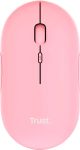 Миша Trust Puck Rechargeable,  Ultra-Thin,  BT/WL,  Silent, рожевий