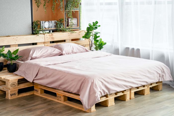 Простынь ARDESTO Mix&Match, 180х240см, 100% хлопок, сатин, розовый светлый