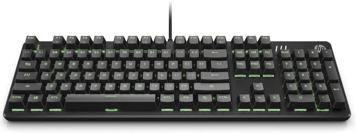 Клавіатура механічна HP Pavilion Gaming 550, 104key, Red Hybrid Switch, USB-A, EN/RU, RGB, чорний
