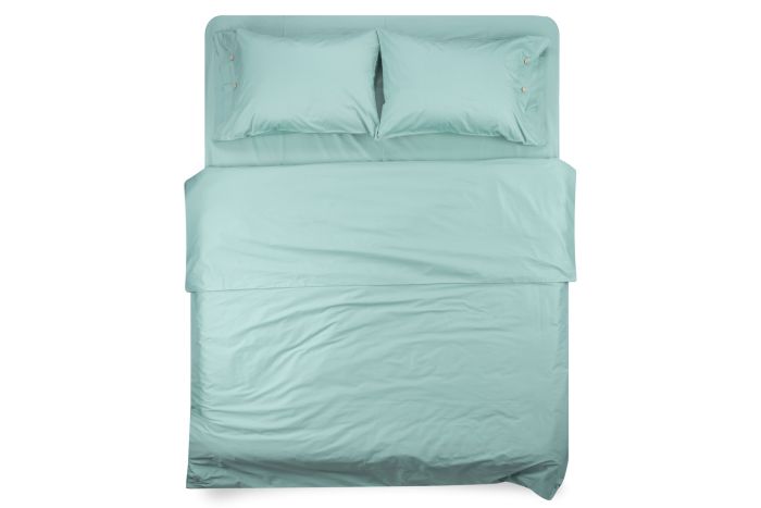 Fitted sheet ARDESTO Mix&Match 160x200+30cm, 100% cotton, sateen, green