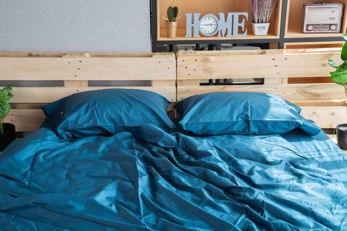 Duvet cover ARDESTO Mix&Match, 200x220cm, 100% cotton, sateen, blue