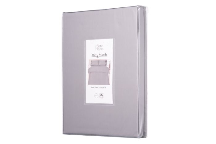Підковдра ARDESTO Mix&Match, 200х220см, 100% бавовна, сатин, сірий