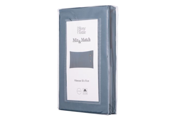 Наволочка ARDESTO Mix&Match, 50х70см, 100% бавовна, сатин, синій