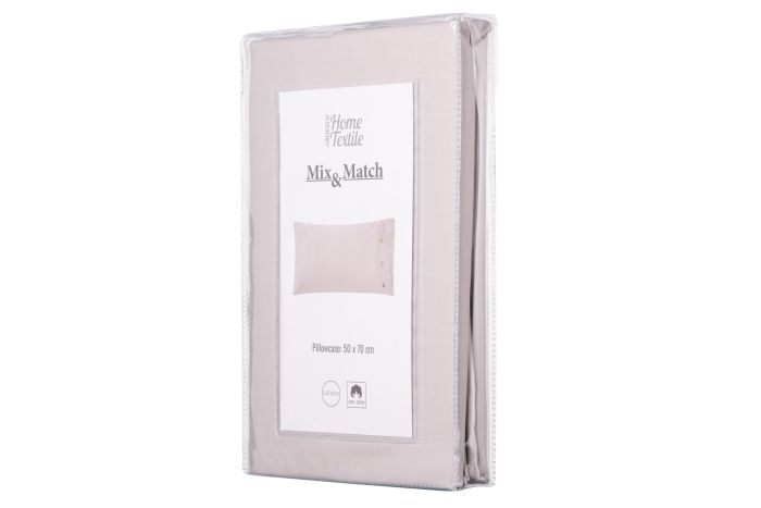 Наволочка ARDESTO Mix&Match, 50х70см, 100% бавовна, сатин, айворі