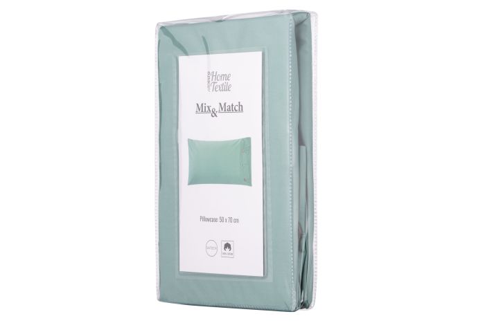 Наволочка ARDESTO Mix&Match, 50х70см, 100% бавовна, сатин, зелений