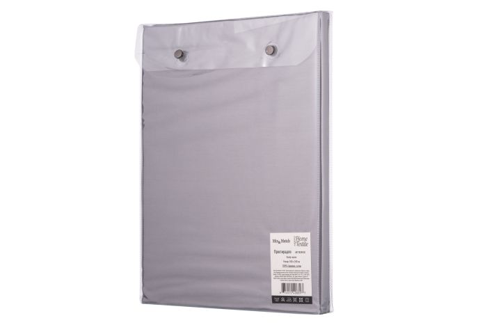 Flat sheet ARDESTO Mix&Match 240x260cm, 100% cotton, sateen, gray