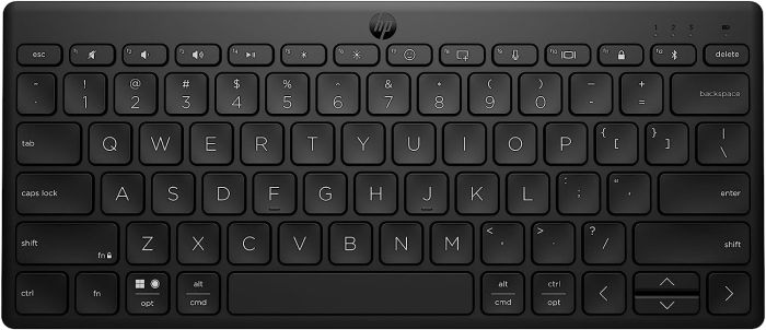 Клавиатура мембранная HP 350 Compact Multi-Device, 78key, BT, EN/UK, чёрный