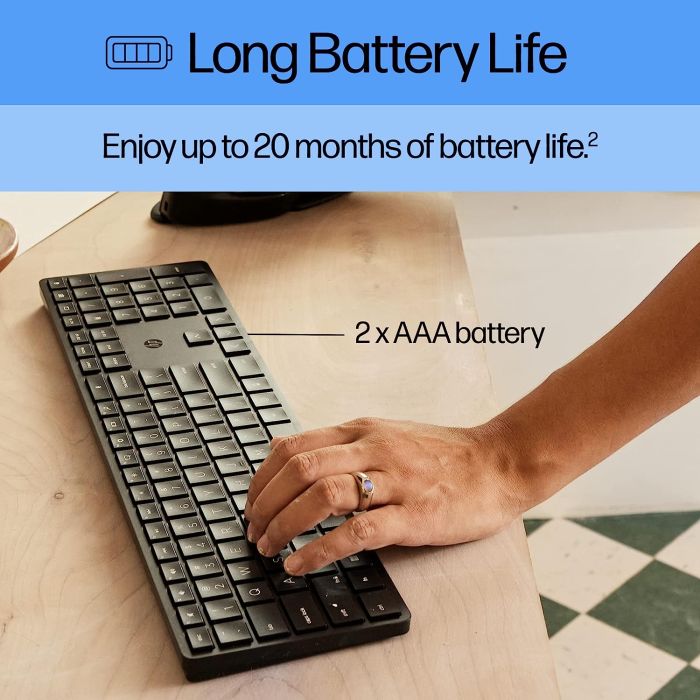 HP Keyboard membrane 450 Programmable, 108key, WL, EN/UK, black
