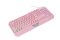 2E GAMING Membrane keyboard KG315 110key, USB-A, EN/UA, RGB, pink