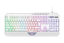 Клавіатура мембранна 2E GAMING KG315 110key, USB-A, EN/UA, RGB, білий