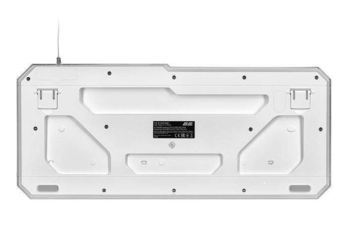 Клавіатура мембранна 2E GAMING KG315 110key, USB-A, EN/UA, RGB, білий