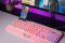 2E GAMING Membrane keyboard KG315 110key, USB-A, EN/UA, RGB, pink