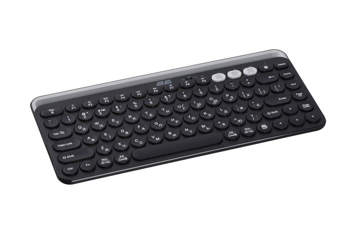 Клавиатура мембранная 2E KS250 84key, WL/BT, EN/UK, чёрно-серый
