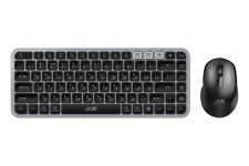 Комплект клавіатура та миша 2E MK430 WL/BT, EN/UK, сіро-чорний