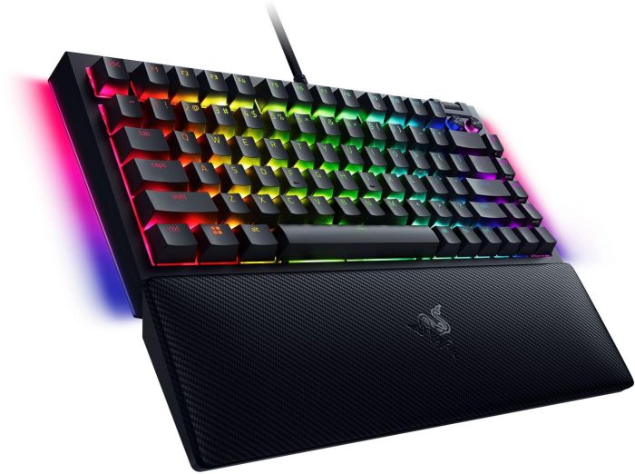 Клавіатура механічна Razer BlackWidow V4 75% 83key Mechanical Tactile Switch GEN-3, USB-A, EN, RGB, чорний