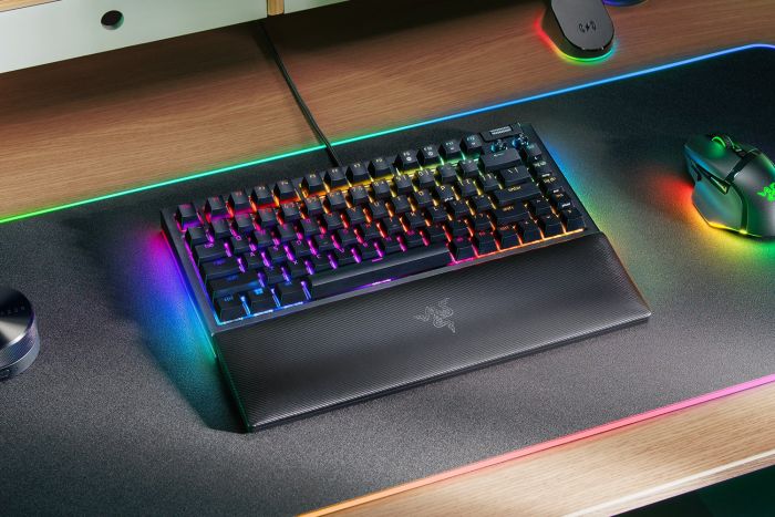 Клавіатура механічна Razer BlackWidow V4 75% 83key Mechanical Tactile Switch GEN-3, USB-A, EN, RGB, чорний