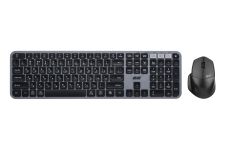 Комплект клавіатура та миша 2E MK440 WL/BT, EN/UK, сіро-чорний