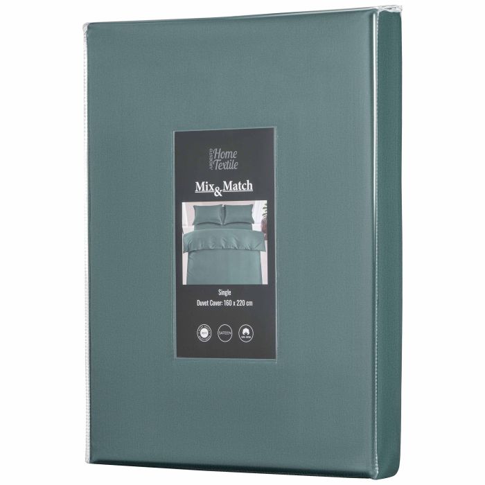 Пододеяльник ARDESTO Mix&Match Premium, 160х220см, 100% хлопок, сатин,  зеленый