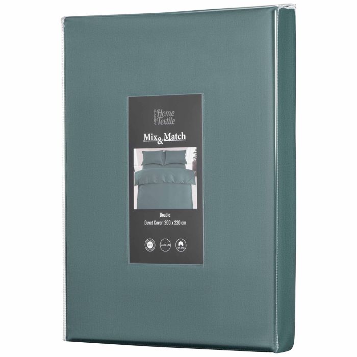 Пододеяльник ARDESTO Mix&Match Premium, 200х220см, 100% хлопок, сатин, зеленый