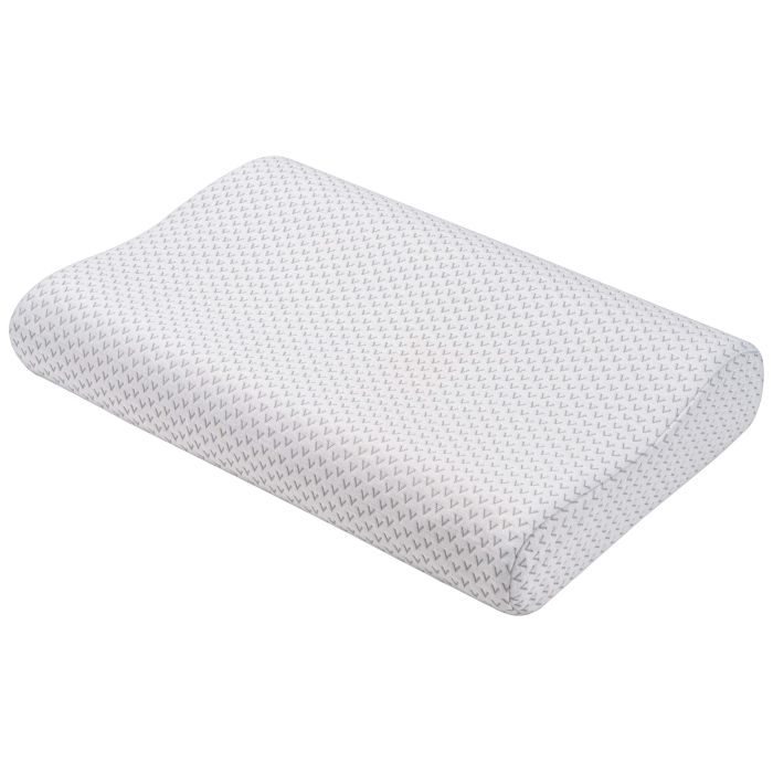 Contour pillow ARDESTO Sleepwell, 60х40х11/9cm, aircell memory foam, white