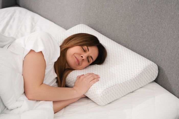 Подушка ортопедическая ARDESTO Sleepwell, 60х40х11/9см, волна, пена мемори, белый