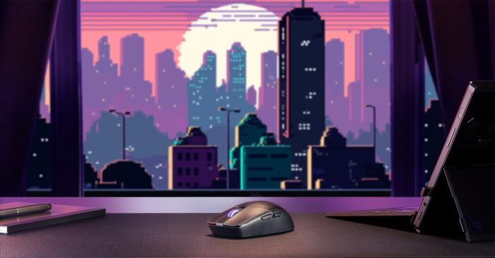 Мышь ASUS ROG Strix Impact III, RGB, WL/BT, чёрный