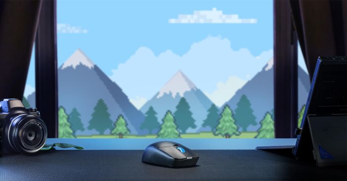 Мышь ASUS ROG Strix Impact III, RGB, WL/BT, чёрный