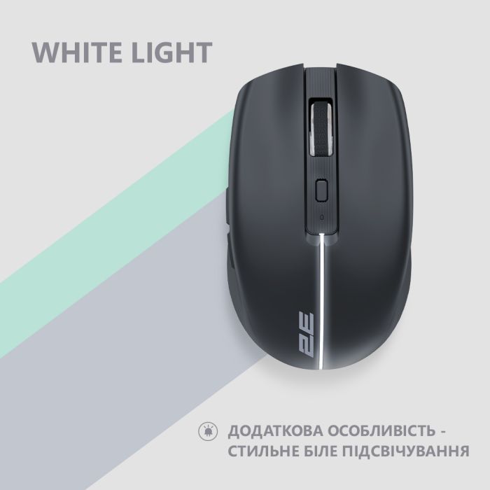 Mouse 2E MF270 Rechargeable, White LED, WL, black