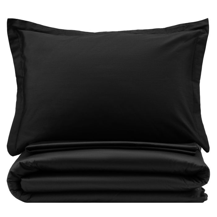 Пододеяльник ARDESTO Mix&Match Premium, 160х220см, 100% хлопок, сатин,  черный