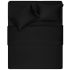 Fitted sheet ARDESTO Mix&Match Premium 160x200+30cm, 100% cotton, sateen, black