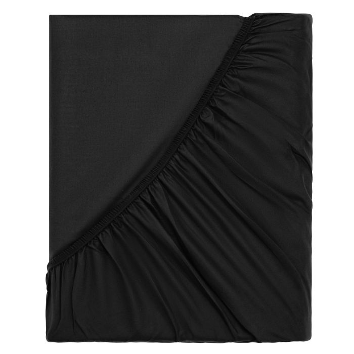 Простынь на резинке ARDESTO Mix&Match Premium, 180x200+30см, 100% хлопок, сатин, черный